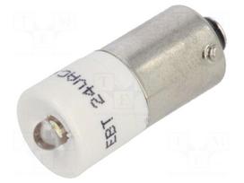 LED lamp | BA9S,T10 | white | 24VDC | 24VAC | plastic | -20÷60°C