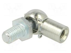 Mounting element for gas spring | zinc plated steel | 10mm