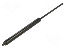 Gas spring | Thread: M6 | L: 275mm | Øout: 15mm | Piston diam: 6mm | 100N