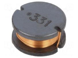 Inductor: wire | SMD | 330uH | 520mA | ±10% | Ø: 9.8mm | 1.15Ω | H: 5.8mm