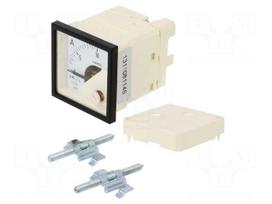 Ammeter | on panel | I AC: 0÷10A | True RMS | Class: 1.5 | 40÷72Hz | 300V