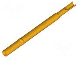 Test probe socket | gold-plated | KS-002 | soldered | L: 24.2mm