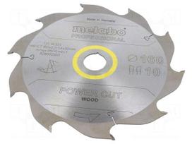 Circular saw | Ø: 160mm | Teeth: 10 | Disc thick: 2.2mm | HW/CT | 20mm