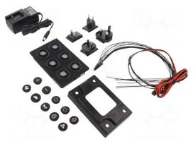 Keypad: plastic | LED | Rcont max: 10000mΩ | 6.5N | -40÷85°C | 09