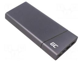 Re-battery: powerbank | 5V,9V,12V,15V,20V | 26800mAh | 3A | Sockets: 4
