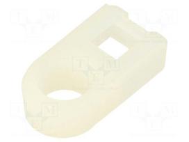 Holder | screw | polyamide,polyamide 6.6 | natural | cable ties