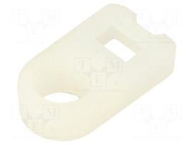 Holder | screw | polyamide,polyamide 6.6 | natural | cable ties