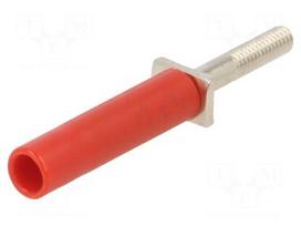 Adapter | red | 25A | banana 4mm socket