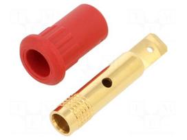 Laboratory connector: 4mm banana | socket | 30VAC | 60VDC | 25A | 30mm