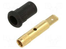 Laboratory connector: 4mm banana | socket | 30VAC | 60VDC | 25A | 30mm