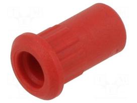 Enclosure for connectors: banana | 25A | red | 17mm