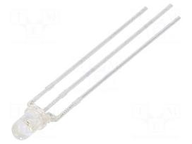 LED | red/blue | 3mm | 30° | Front: convex | 1.6÷2.4/2.6÷3.4VDC
