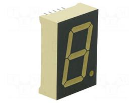 Display: LED | 7-segment | 25.4mm | 1" | No.char: 1 | red | 88÷260mcd
