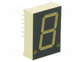 Display: LED | 7-segment | 20.32mm | 0.8" | No.char: 1 | red | 21÷61mcd