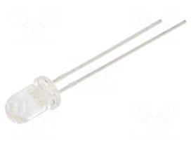 LED | UV-A | 15° | 15mA | 395nm | 2.8÷4VDC | THT | Front: convex | 350mcd