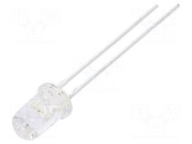 LED | UV-A | 25° | 15mA | 395nm | 2.8÷4VDC | THT | Front: convex | 270mcd