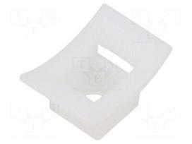 Holder | screw | polyamide,polyamide 6.6 | natural | cable ties