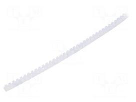 Hole and edge shield | PTFE | L: 3m | natural | Panel thick: 0.4÷1.3mm