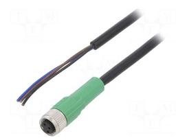 Cable: for sensors/automation | PIN: 3 | M8 female | straight | 5m