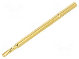 Test probe socket | gold-plated | KS-100 | soldered | L: 30mm