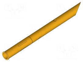 Test probe socket | gold-plated | KS-112 | L: 26mm | test needles