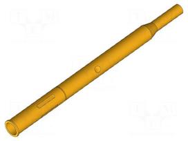 Test probe socket | gold-plated | KS-112 | L: 28mm | test needles