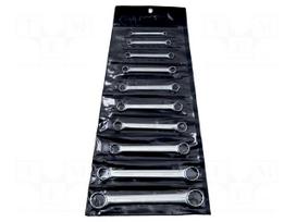 Wrench-set | rattle,box | alloy steel | 10pcs.