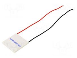 Module: Peltier | 15.4V | 6A | 40x40x3.9mm | 53W | ceramics | 20AWG | 68°C