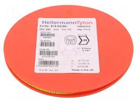 Markers | Marking: R | 4÷9mm | PVC | yellow | -65÷105°C | leaded | HGDC4-9