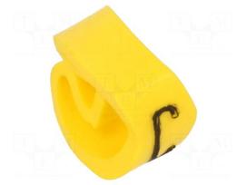 Markers | Marking: C | 4÷10mm | PVC | yellow | leaded | PA-2 | UL94V-0