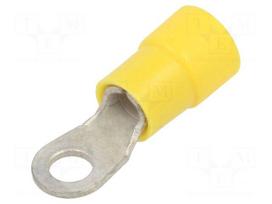 Tip: ring | M4 | Ø: 4.3mm | 4÷6mm2 | crimped | for cable | insulated
