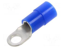 Tip: ring | M6 | Ø: 6.5mm | 16mm2 | crimped | for cable | insulated | tinned
