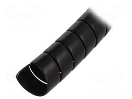 Spiral wrapping | ØBundle : 39mm | polypropylene | black | L: 1m