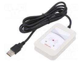 RFID reader | 4.3÷5.5V | USB | antenna | Range: 100mm | 88x56x18.5mm