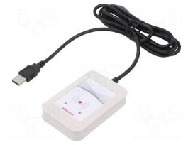 RFID reader | 4.3÷5.5V | USB | antenna | Range: 100mm | 88x56x18.5mm