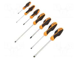 Screwdriver: universal-set | Pozidriv®,slot | BETAGRIP | 7pcs.