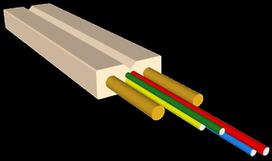 Optiskais kabelis OPK-I-DRPM-2(2x0.25)FFTH-A1-WH SINGLEMODE G.657.A1 FR-LSHF  Optical fiber, Halogen free FRP