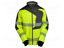 Softshell jacket | Size: M | fluorescent yellow-grey | warning