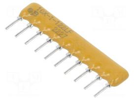 Resistor network: X | 1.2kΩ | ±2% | No.of resistors: 9 | 0.2W | THT | 100V