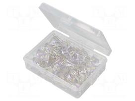 Diode: LED-kit | THT | 8mm | 50pcs | red/green | 3÷15VDC | plastic box