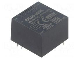 Converter: AC/DC | 5W | Uin: 85÷264VAC,120÷370VDC | Uout: 5VDC | 80%