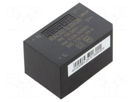 Converter: AC/DC | 2W | Uin: 85÷264VAC | 3.3VDC | Iout: 500mA | 63% | PCB