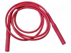 Test lead | 20A | banana plug 4mm,both sides | insulated | Len: 1m