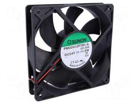 Fan: DC | axial | 24VDC | 120x120x25mm | 254.84m3/h | 54dBA | ball | 24AWG