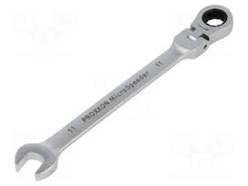 Wrench: combination spanner | rattle,with joint | 11mm