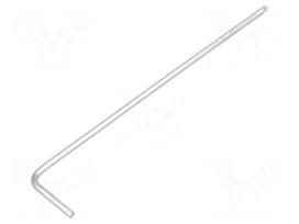 Wrench: hex key | spherical | HEX 1.5mm | L: 63.5mm | alloy steel | long