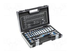 Wrench-set | 6-angles,socket spanner | 3/8" | 36pcs.