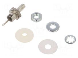 Diode: Zener | 10W | 6.8V | DO4 | screw type | bulk | cathode to stud