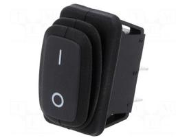 ROCKER | SPST | Pos: 2 | ON-OFF | 10A/250VAC | 25A/12VDC | 50mΩ | 1.5kVAC