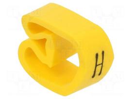 Markers | Marking: H | 8÷16mm | PVC | yellow | leaded | PA-3 | UL94V-0
